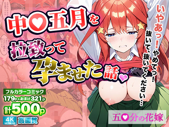 五等分の花嫁エロ漫画｜中〇五月を拉致って孕ませた話【中野家】