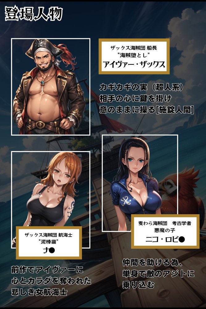 推しの子エロ漫画｜巨乳海賊狩り 2 〜三角木馬乱れ咲く百花繚乱〜【ピンク堂書店】 エロ同人誌画像 002